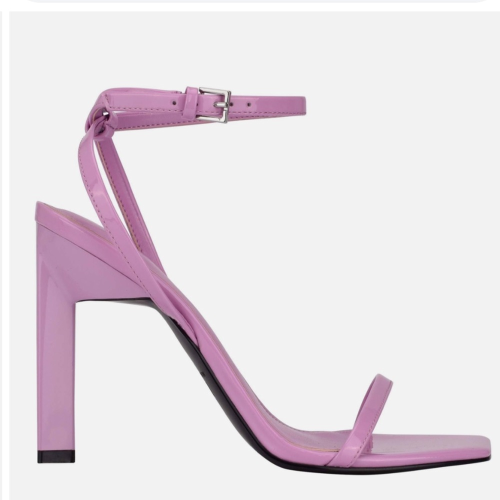 NWOT MARC FISHER LTD Arthur Women’s Patent Leather Ankle Strap Heeled Sandal - Picture 5 of 15